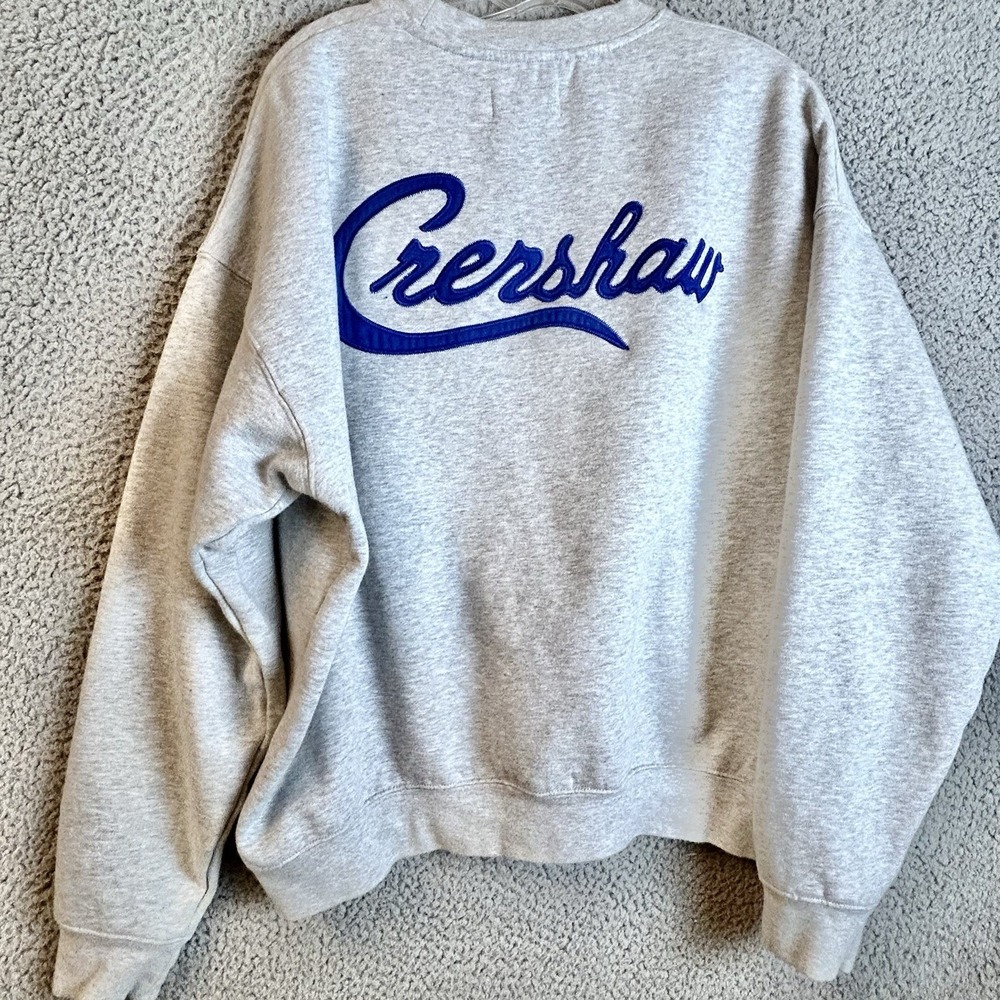 Fear of God Essentials x TMC Crenshaw Nipsey Grey Crewneck Sweatshirt Small